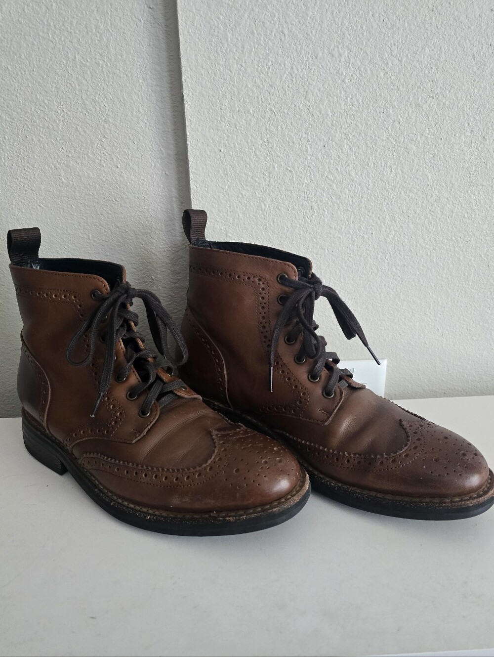Thursday Boots Wing Tip Brown Men's 7.5 - Picture 3 of 6